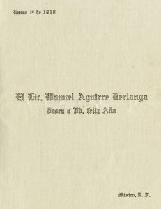 1918, Manuel Aguirre Berlanga. Centro de Documentación Fototeca Lorenzo Becerril A.C.