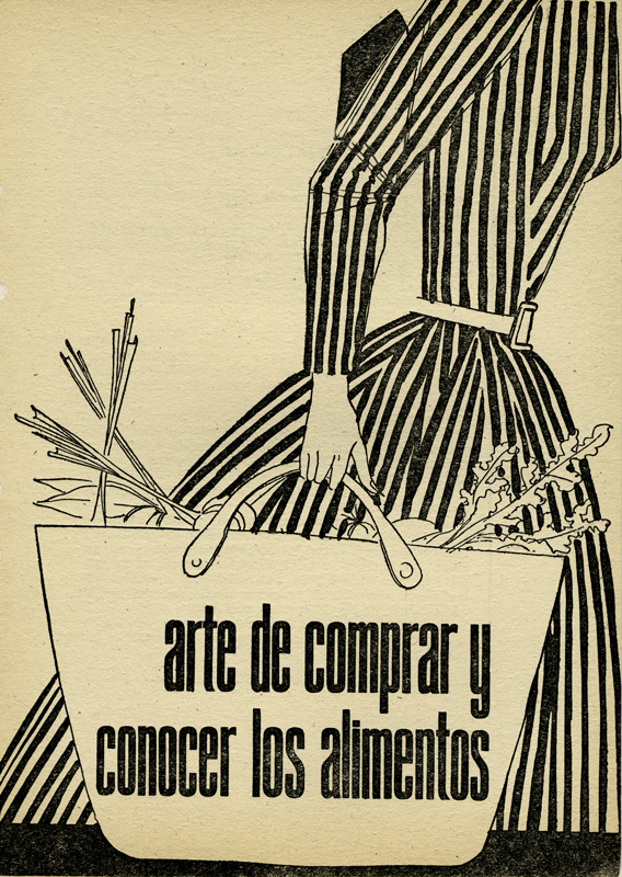 Viñeta del libro “Arte de comprar y conocer los alimentos”, G. Bernard de Ferrer, Editorial Molino, España, 1961. Biblioteca de la Fototeca Lorenzo Becerril A.C.