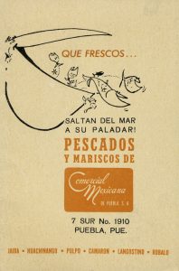 Pescados y Mariscos de Comercial Mexicana, Qué frescos… saltan del mar a su paladar. Biblioteca de la Fototeca Lorenzo Becerril A.C.