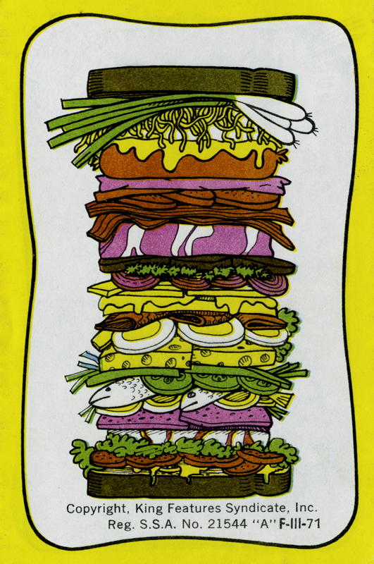 Recetario ¡Sandwiches de Lorenzo¡, 12 páginas, 12 recetas, King Features Syndicate, Inc, USA, s/f. Biblioteca de la Fototeca Lorenzo Becerril A.C.